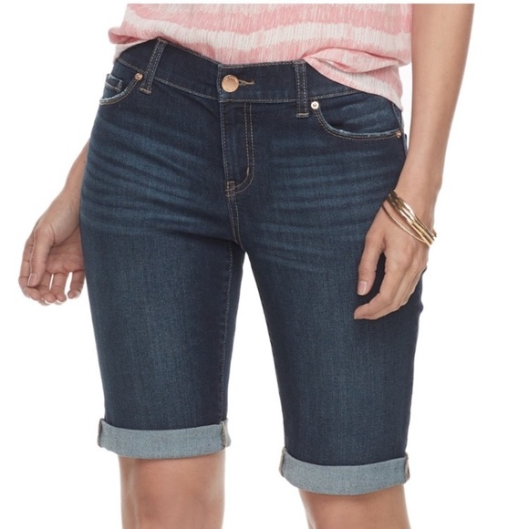 Juicy Couture Denim - 🚨SALE Juicy Couture Jean Bermuda Shorts Soft Pull-On Comfort Stretch Size 4